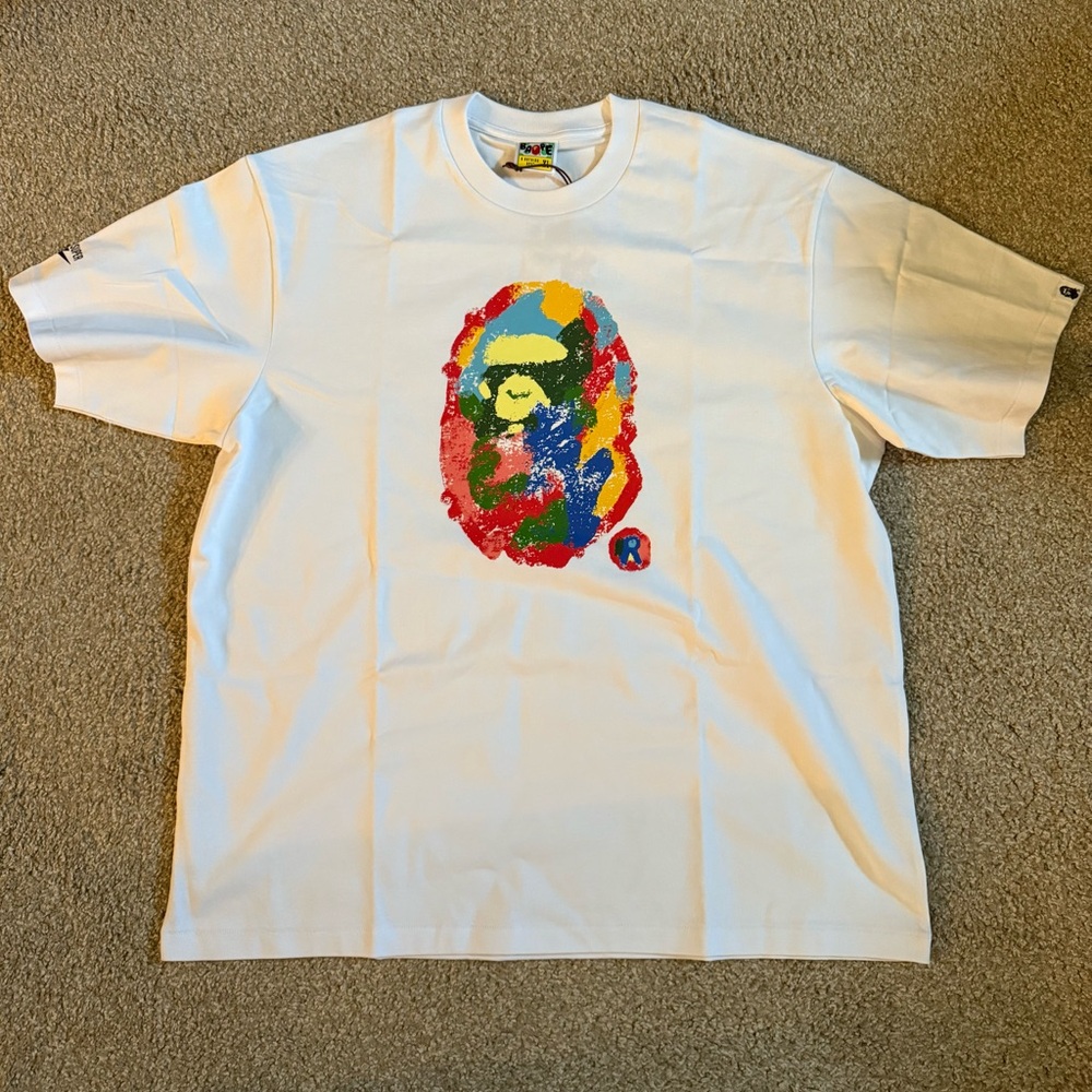 Bape x Kid Super A Painting Ape Shirt